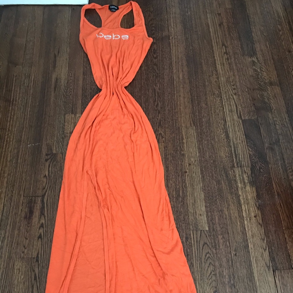 Maxi orange dress